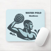 Aangepaste naam waterpolo muismat (Met muis)
