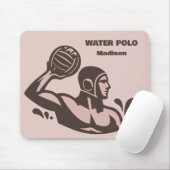 Aangepaste naam waterpolo muismat (Met muis)