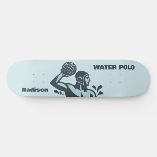 Aangepaste naam waterpolo persoonlijk skateboard (Horizontaal)
