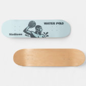 Aangepaste naam waterpolo persoonlijk skateboard (Horizontaal)