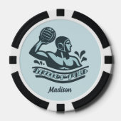 Aangepaste naam waterpolo poker chips (Voorkant)
