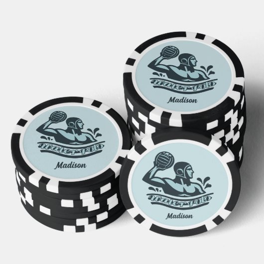 Aangepaste naam waterpolo poker chips (Opstapeling)