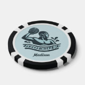 Aangepaste naam waterpolo poker chips (Enkel)