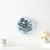 Aangepaste naam waterpolo ronde klok (Huis)