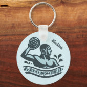 Aangepaste naam waterpolo sleutelhanger (Voorkant)