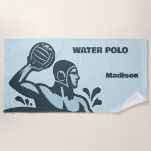 Aangepaste naam waterpolo strandlaken