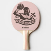 Aangepaste naam waterpolo tafeltennisbatje (Achterkant)