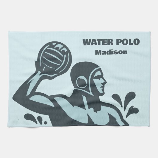 Aangepaste naam waterpolo theedoek (Horizontaal)