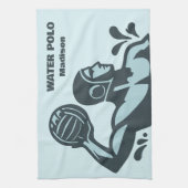 Aangepaste naam waterpolo theedoek (Verticaal)