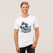 Aangepaste naam waterpolo Tri-Blend shirt (Voorkant volledig)