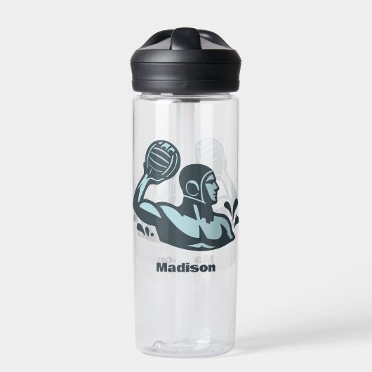 Aangepaste naam waterpolo waterfles (Voorkant)