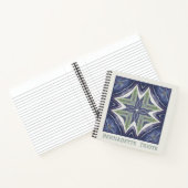 Aangepaste naam Waterverf Abstract geometrisch pat Notitieboek (Binnen)