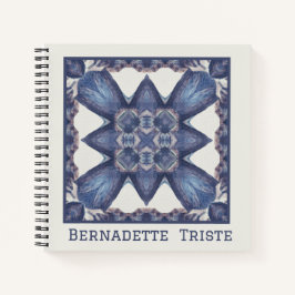 Aangepaste naam Waterverf Abstract geometrisch pat Notitieboek