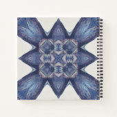 Aangepaste naam Waterverf Abstract geometrisch pat Notitieboek (Achterkant)