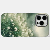 Aangepaste Naam  Waterverf Bloemen Sneeuwklokjes Case-Mate iPhone Case (Achterkant (horizontaal))