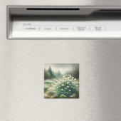 Aangepaste Naam  Waterverf Bloemen Sneeuwklokjes Magneet (Insitu (Vaatwasser))