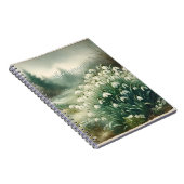 Aangepaste Naam  Waterverf Bloemen Sneeuwklokjes Notitieboek (Rechterzijde)