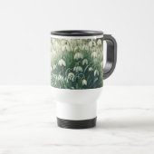 Aangepaste Naam  Waterverf Bloemen Sneeuwklokjes Reisbeker (Voorkant rechts)