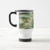 Aangepaste Naam  Waterverf Bloemen Sneeuwklokjes Reisbeker (Links)