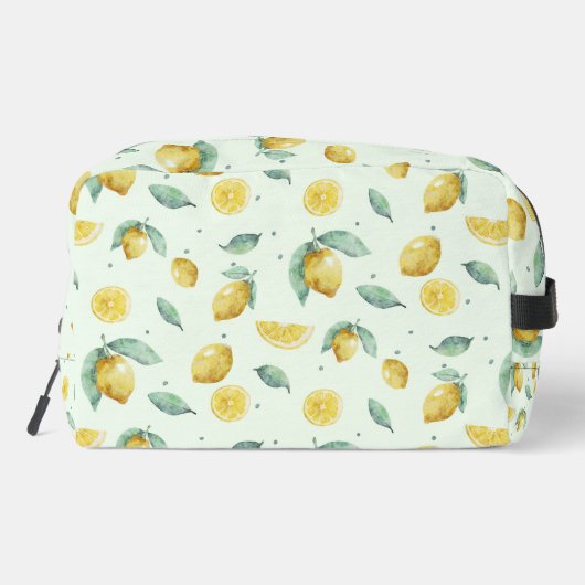 Aangepaste naam waterverf citroenen toilettasje (Achterkant)