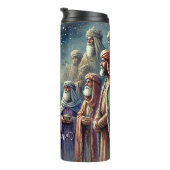 Aangepaste naam  Waterverf Drie wijze Mannen Thermosbeker (Geroteerd rechts)