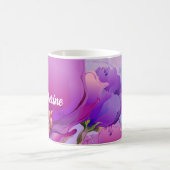 Aangepaste naam Waterverf Floral Cadeaus Koffiemok (Center)