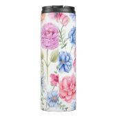 Aangepaste naam Waterverf Flower Thermosbeker (Achterkant)