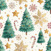 Aangepaste naam waterverf Kerstbomen fleece cadeau