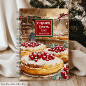 Aangepaste Naam Waterverf Kerstrecept Multomap Notitieboek