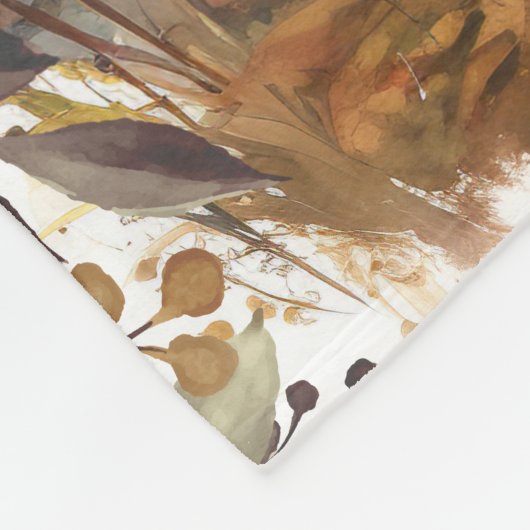 Aangepaste Naam Waterverf Leeuw Gepersonaliseerd K Fleece Deken (Hoek)