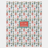 Aangepaste naam waterverf notenkraker vakantiedeke fleece deken (Voorkant)