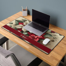 Aangepaste Naam  Waterverf Poinsettia Boeket