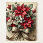 Aangepaste Naam  Waterverf Poinsettia Boeket Planner (Achterkant)