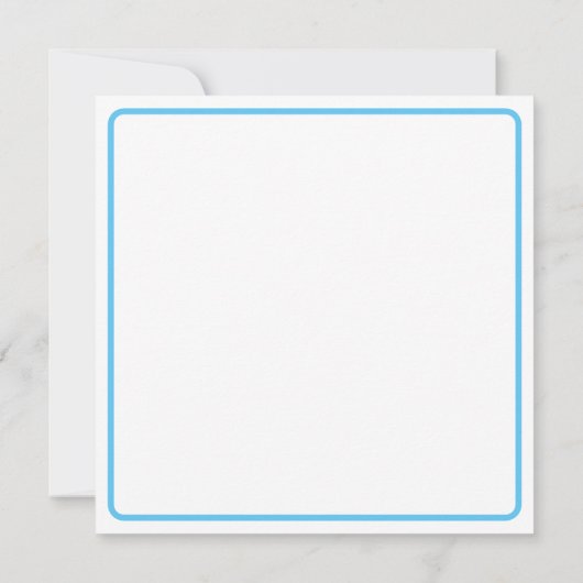 Aangepaste naam Waterverf Vlinder Blauw Paarse Roz Kaart (Achterkant)