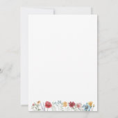 Aangepaste naam Waterverf Wildflower Persoonlijke Kaart (Achterkant)
