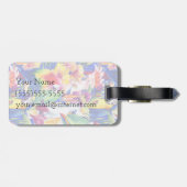 Aangepaste naam Waterverven Bagagelabel (Achterkant horizontaal)