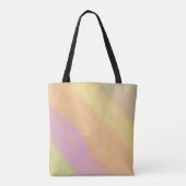 Aangepaste naam wattenstaaf waterverfpatroon tote bag (Achterkant)