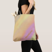 Aangepaste naam wattenstaaf waterverfpatroon tote bag (Dichtbij)