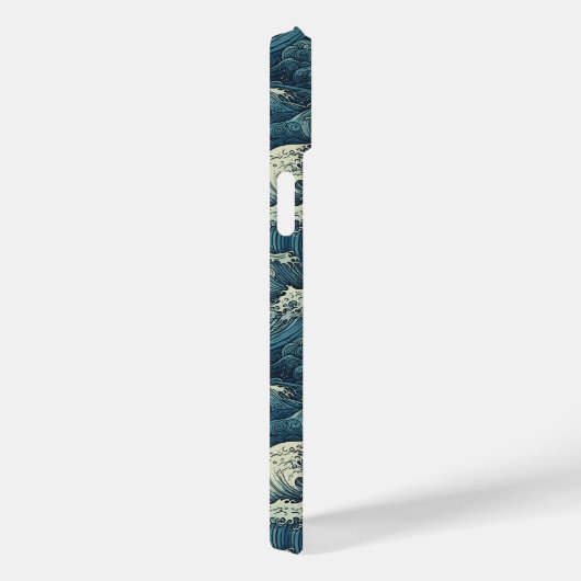 Aangepaste naam Waves Patroon Case-Mate iPhone Case (Achterkant / Rechts)