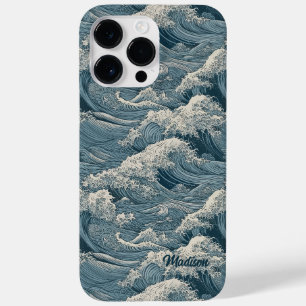 Aangepaste naam Waves Patroon Case-Mate iPhone 14 Pro Max Hoesje
