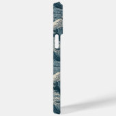 Aangepaste naam Waves Patroon Case-Mate iPhone Case (Achterkant / Rechts)