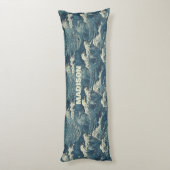 Aangepaste naam Waves Patroon Lichaamskussen (Achterkant (Verticaal))