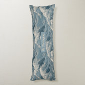 Aangepaste naam Waves Patroon Lichaamskussen (Achterkant (Verticaal))
