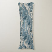 Aangepaste naam Waves Patroon Lichaamskussen (Voorkant Verticaal)