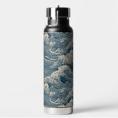 Aangepaste naam Waves Patroon Waterfles (Rechts)