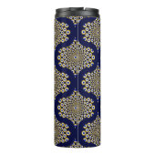 Aangepaste naam We kijken naar u Navy & Gold Retro Thermosbeker (Achterkant)