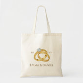 Aangepaste Naam Wedding Canvas tas (Voorkant)