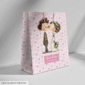 Aangepaste Naam Wedding Gift Bag Quirky Design Medium Cadeauzakje