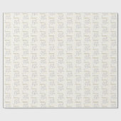 Aangepaste naam, weduwschap Jubileum zegeningen Cadeaupapier (Vlak)