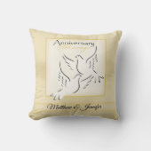 Aangepaste naam, weduwschap Jubileum zegeningen Kussen (Voorkant)